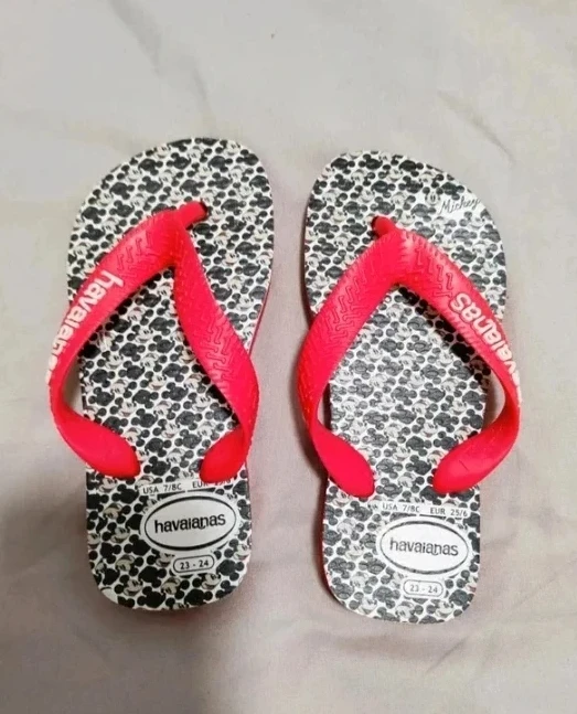Disney MIckey Mouse Havaianas 23 / 24 Toe Sandals Impeccable – photo 2